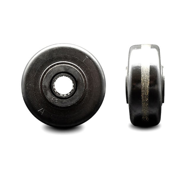 SCC - 3.25" Phenolic Wheel Only w/Roller Bearing - 1/2" Bore - 600 lbs Capacity